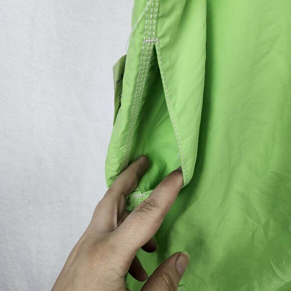 Polo Ralph Lauren Board Shorts Mens L Lime Green Distressed Wash Swim Trunks - Picture 6 of 14